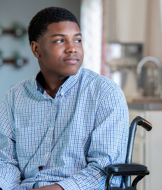 Young Man In Wheelchair